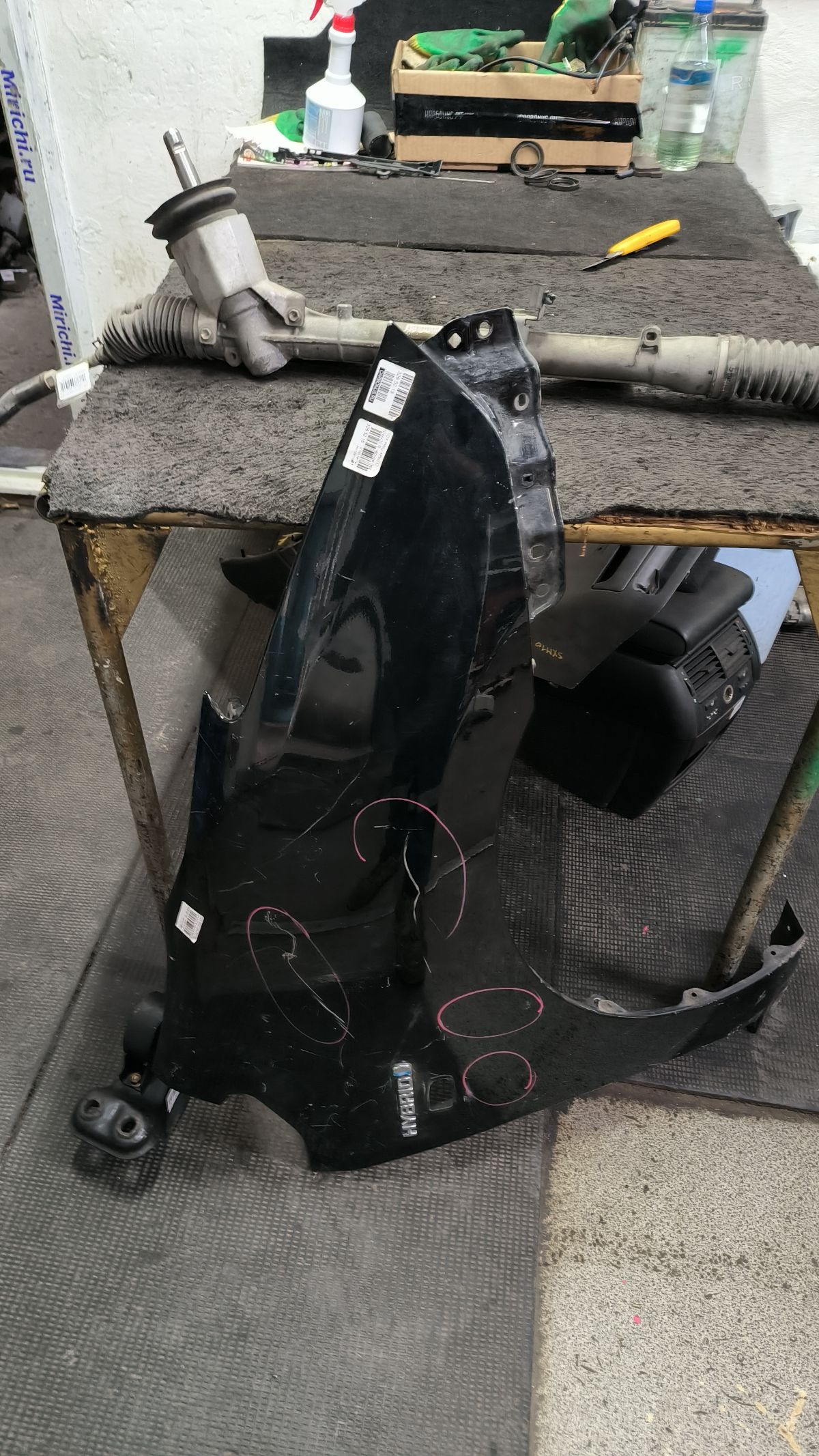 Крыло переднее 53801-47010, 08325175, 5380147011, 5466656, 5466658, 6504048198312P, 6635006, 816201, 816202, 8169312, 854172, 854272, GD5683AL, GD99570AR, L00231, NBU0211131, PTY10192BR, STTY59016A1, TY10192BR, TY1K02BR, TY4203013, TY4203014, TY51100AR, TY59001601R00, TYPRI04271R на Toyota Prius NHW20 Фото 14