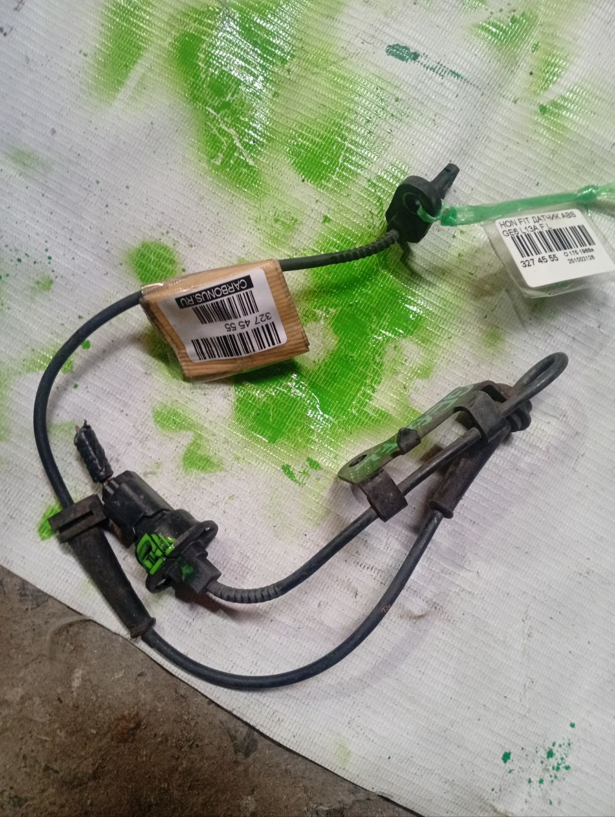 Датчик ABS 57455-TF0-003 на Honda Fit GE6 L13A Фото 3