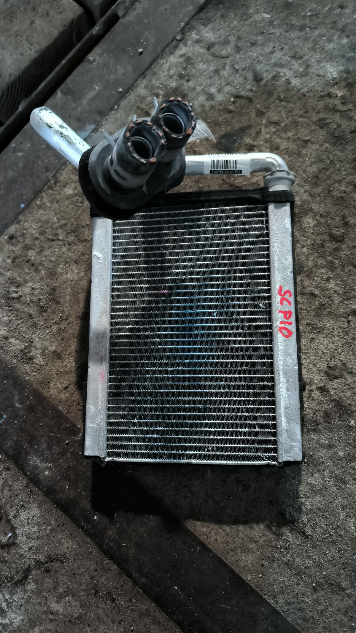 Радиатор печки 87107-52010 на Toyota Vitz SCP10 1SZ-FE Фото 4