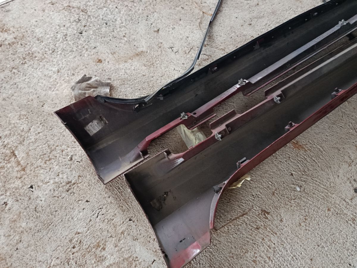 Порог кузова пластиковый ( обвес ) на Volvo S60 FS Фото 11