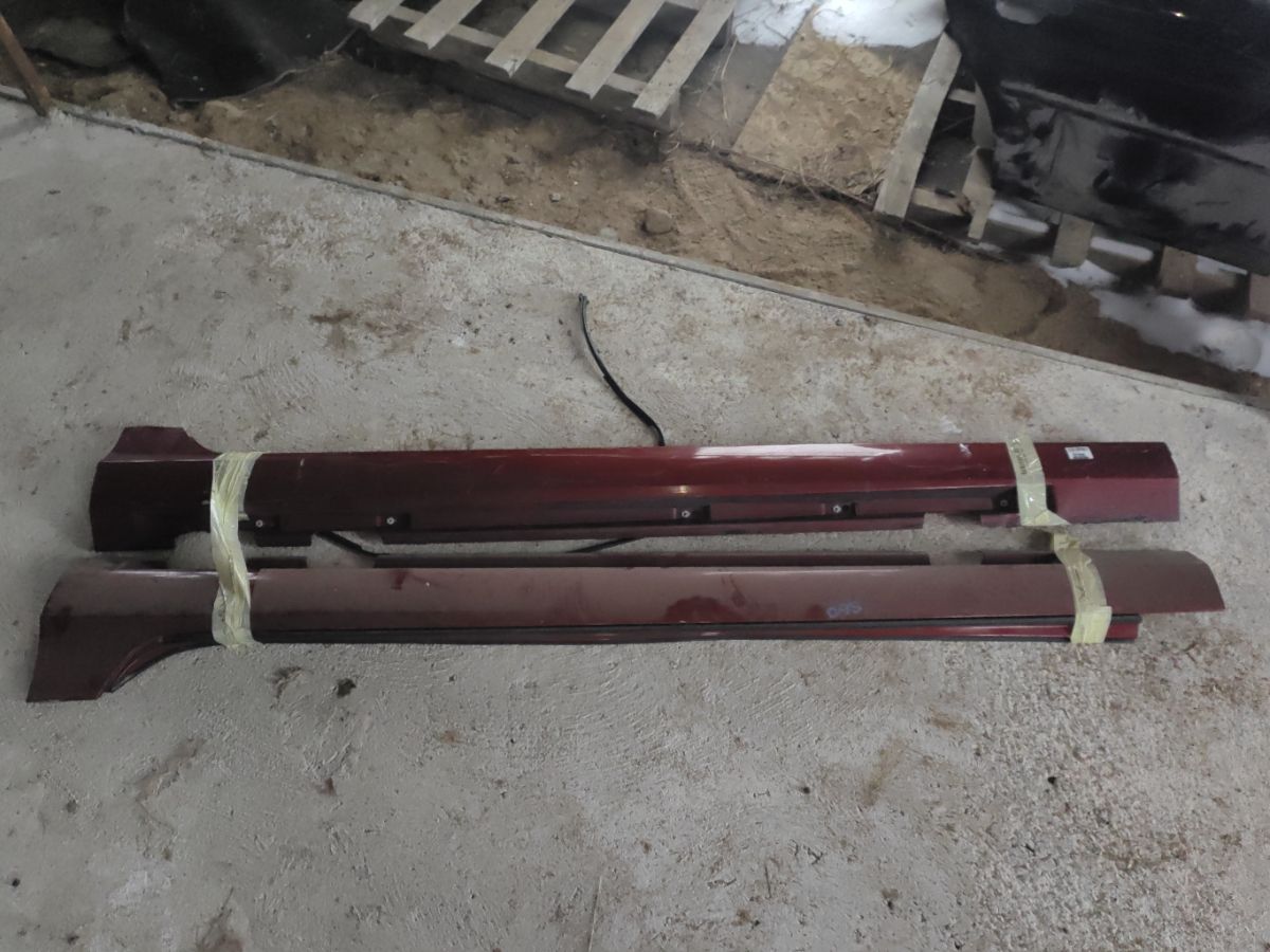 Порог кузова пластиковый ( обвес ) на Volvo S60 FS Фото 15