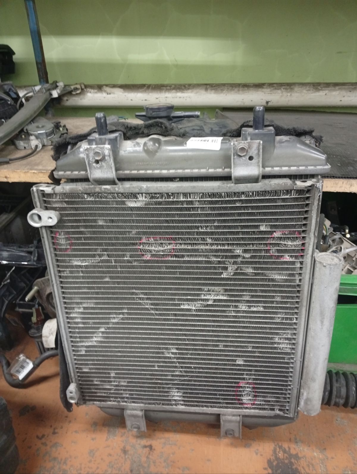 Радиатор ДВС 16400-B1020, 16400-B1021, FX-036-9997, FX-036-9997A, TD-036-9997, TD-036-9997A на Toyota Passo KGC10 1KR-FE Фото 5