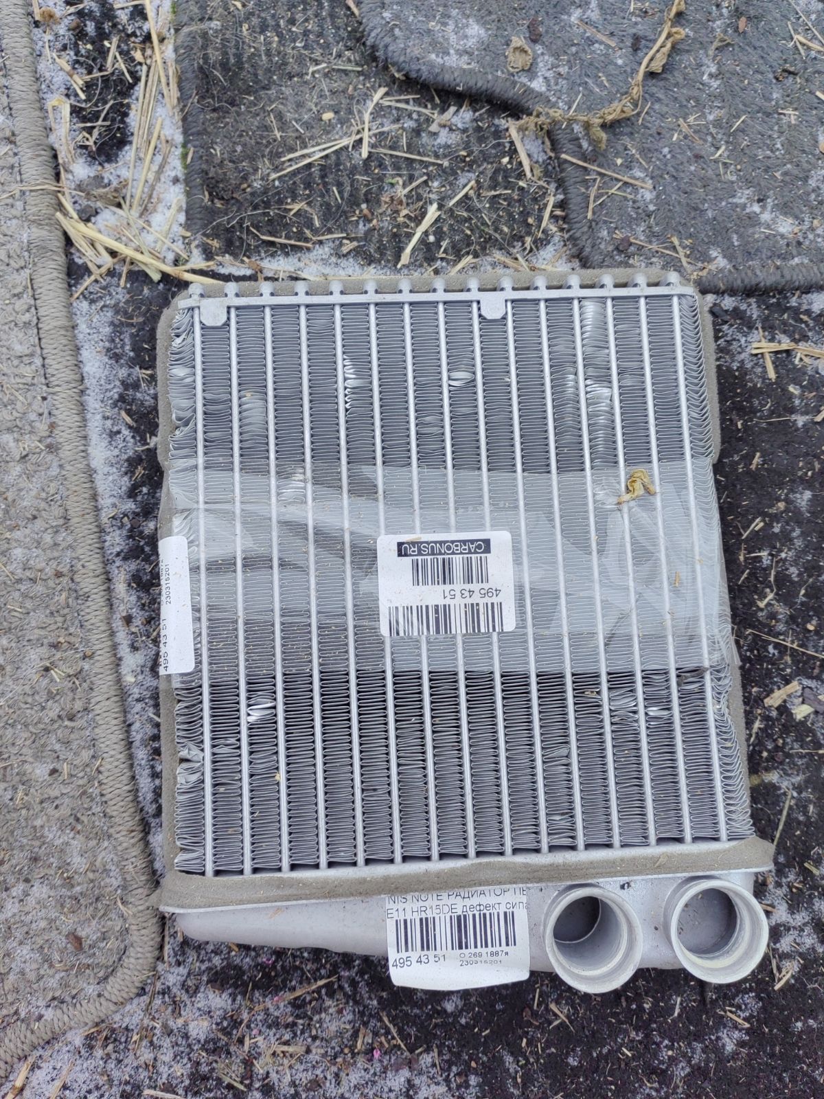 Радиатор печки на Nissan Note E11 HR15DE Фото 5