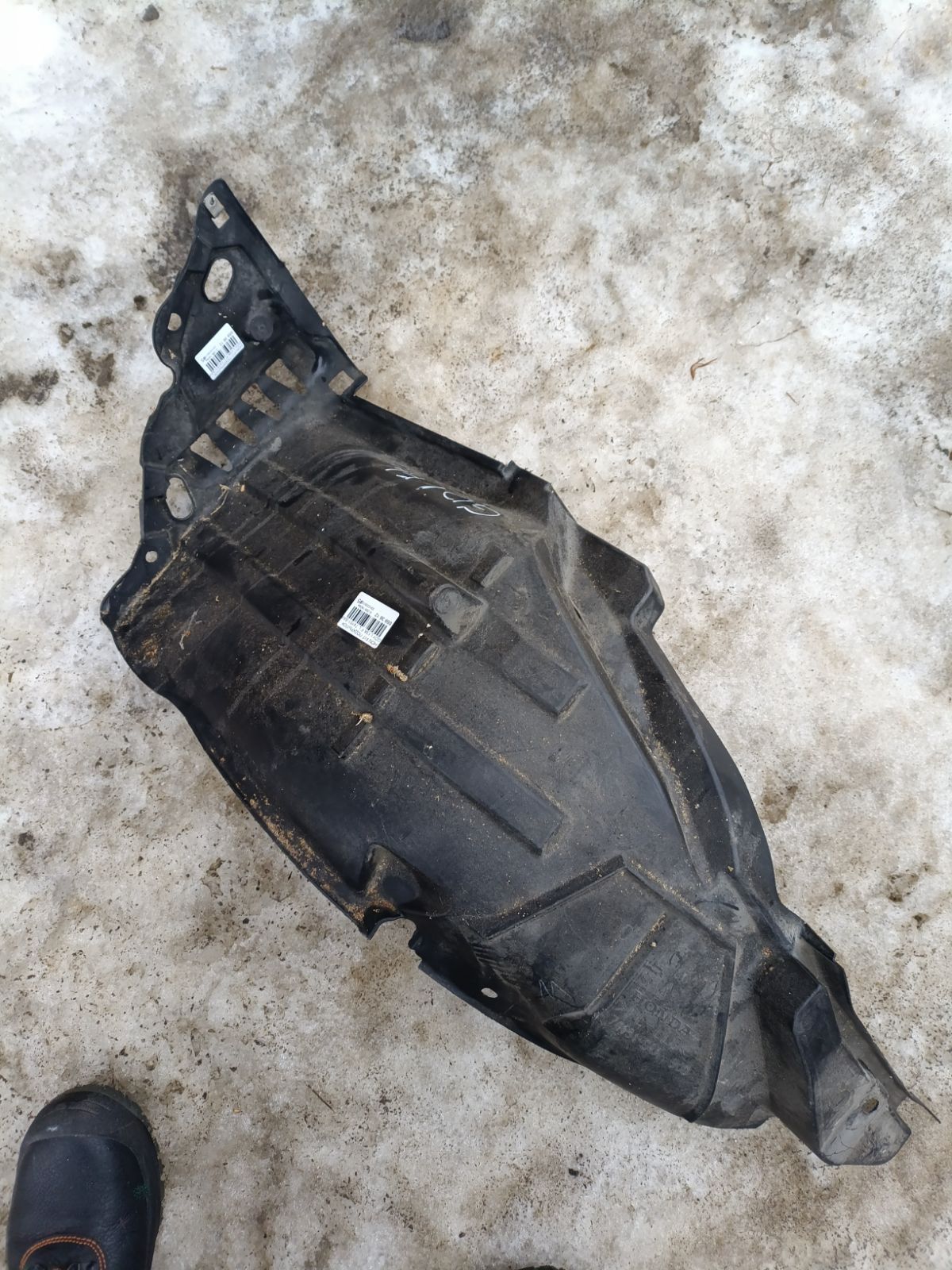 Подкрылок 74151-SAA-900, 3835FL-1, 3850FL1T, 74151-SAA-901, 74151-SAA-G00, 74151-SEL-T00, 74151SAA506, 915.HD11133L, GD8697AL, HD11071AL, NEG2019111, PHD11071AL, ST-HD15-016L-2 на Honda Fit GD1 L13A Фото 4