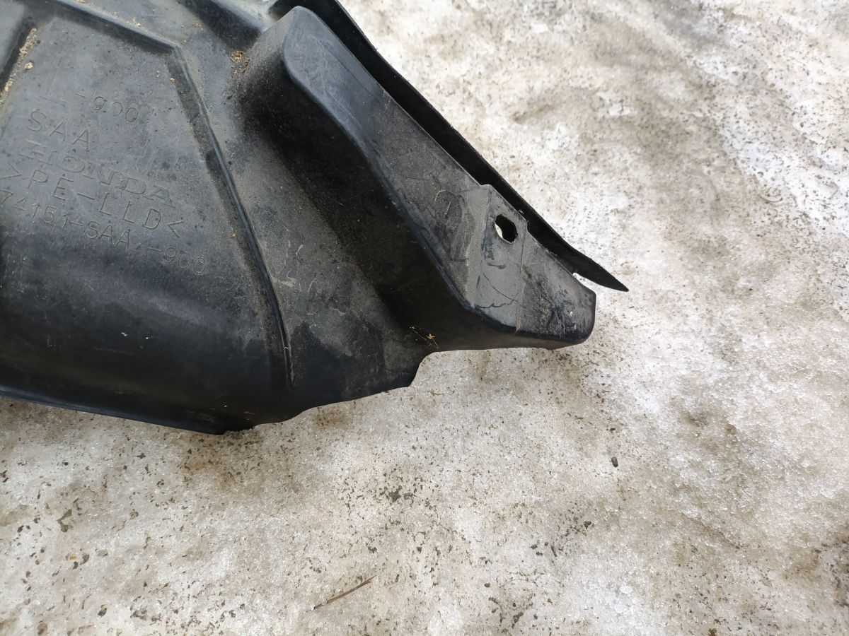 Подкрылок 74151-SAA-900, 3835FL-1, 3850FL1T, 74151-SAA-901, 74151-SAA-G00, 74151-SEL-T00, 74151SAA506, 915.HD11133L, GD8697AL, HD11071AL, NEG2019111, PHD11071AL, ST-HD15-016L-2 на Honda Fit GD1 L13A Фото 5