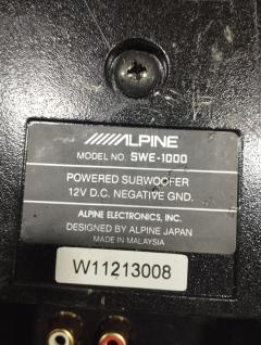 Колонка на Alpine Swe1000 Фото 5