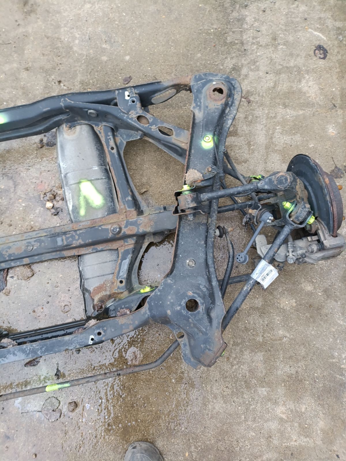 Балка подвески на Honda Accord CF4 F20B Фото 9