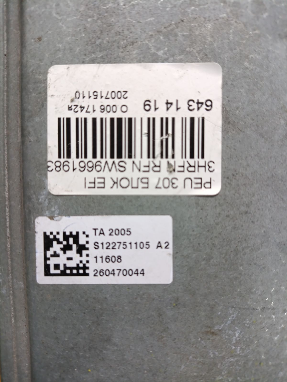 Блок EFI на Peugeot 307 Sw 3HRFN RFN Фото 5