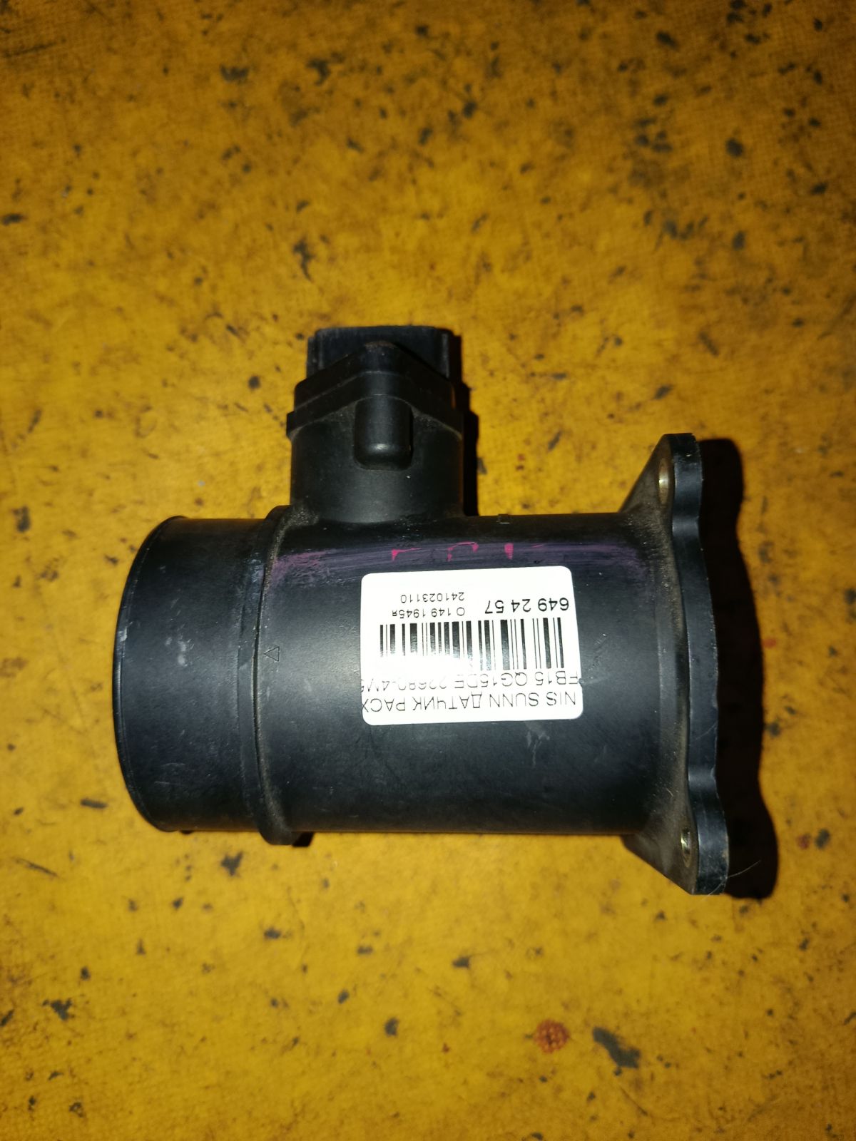 Датчик расхода воздуха 22680-4M501, 226804M500 на Nissan Sunny FB15 QG15DE Фото 7