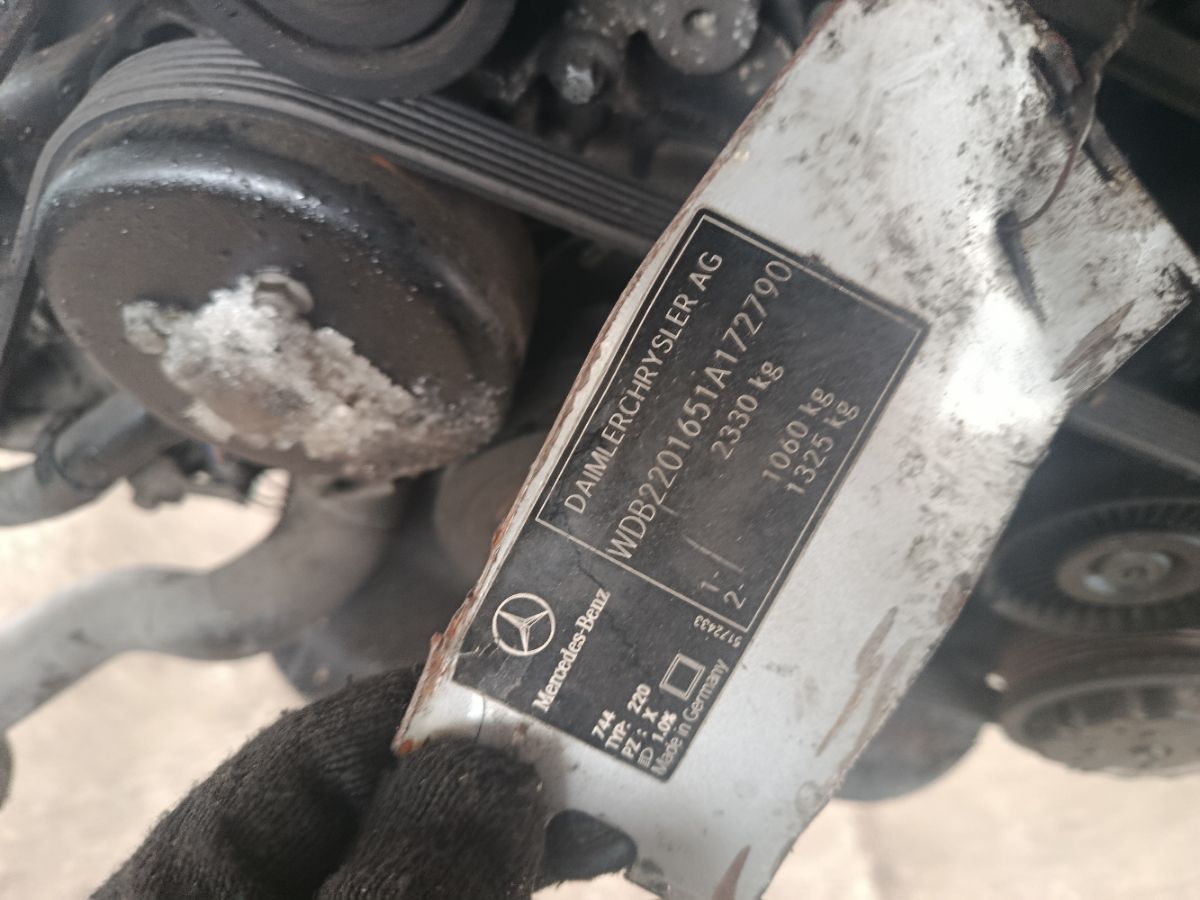 Двигатель на Mercedes-Benz S-Class W220.165 112.944 Фото 6