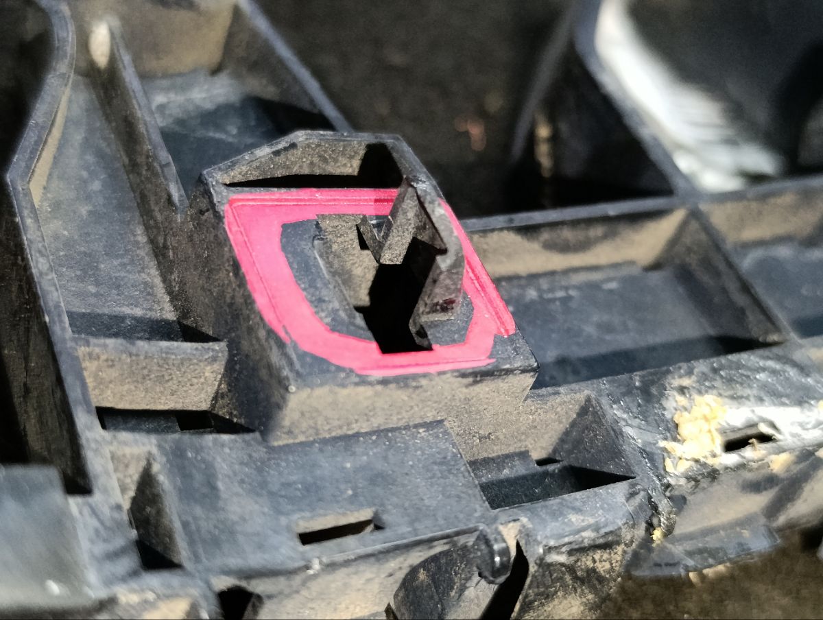 Крепление бампера на Honda Fit GE6 Фото 4