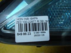 Фара 100-22877 100-22877,217-1171R-EM7, 33100-TM8-J01 на Honda Insight ZE2 Фото 4