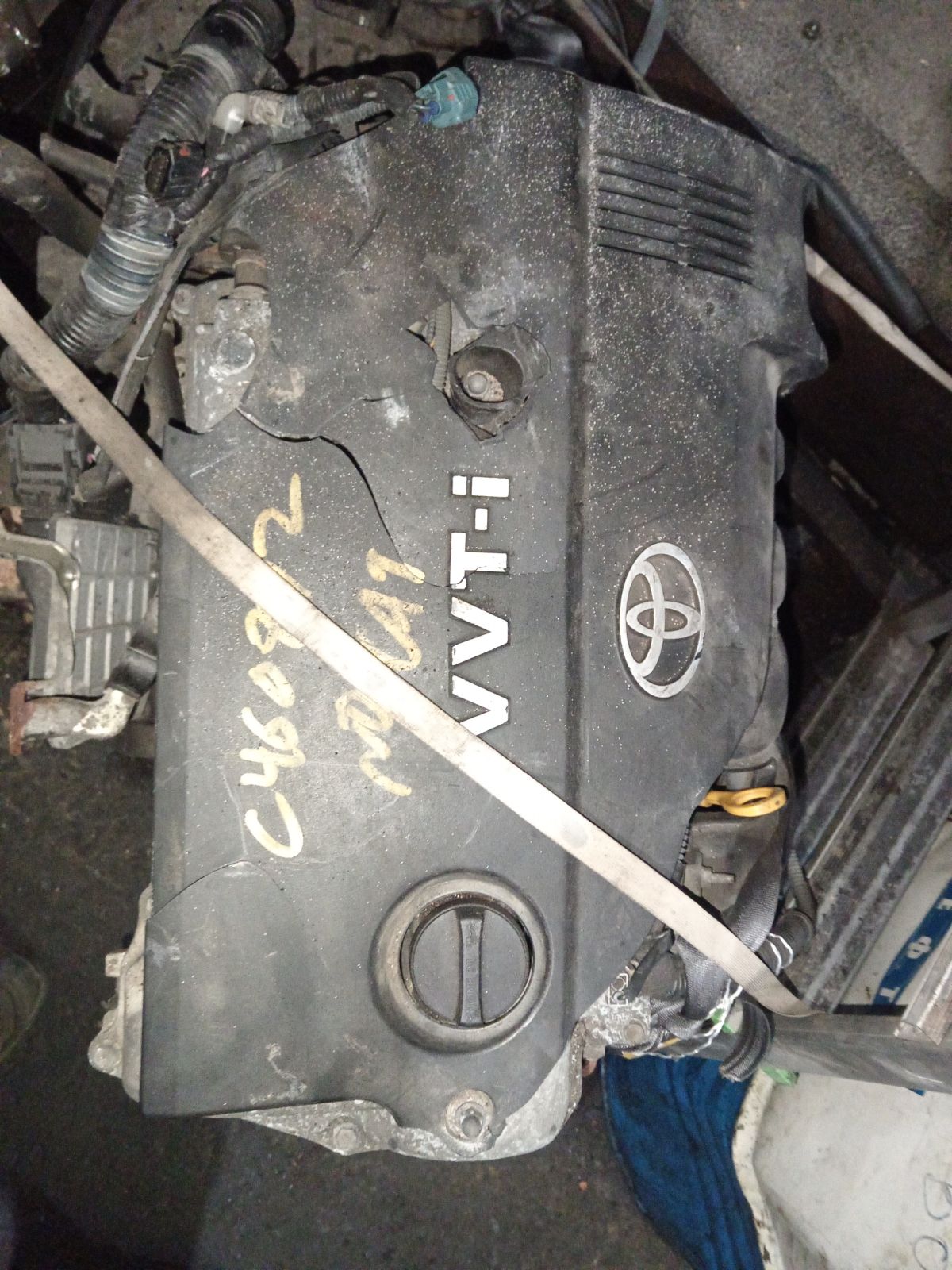 Двигатель на Toyota Corolla Fielder NZE144G 1NZ-FE Фото 2