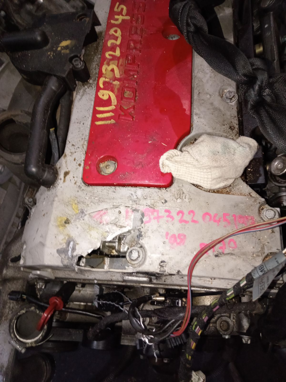 Двигатель на Mercedes-Benz Slk-Class R170.447 111.973 Фото 2