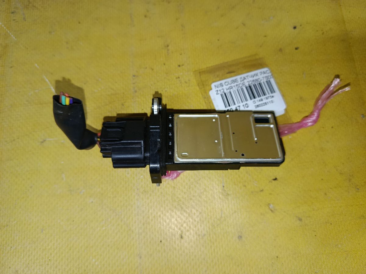 Датчик расхода воздуха 22680-7S000 на Nissan Cube Z12 HR15DE Фото 1