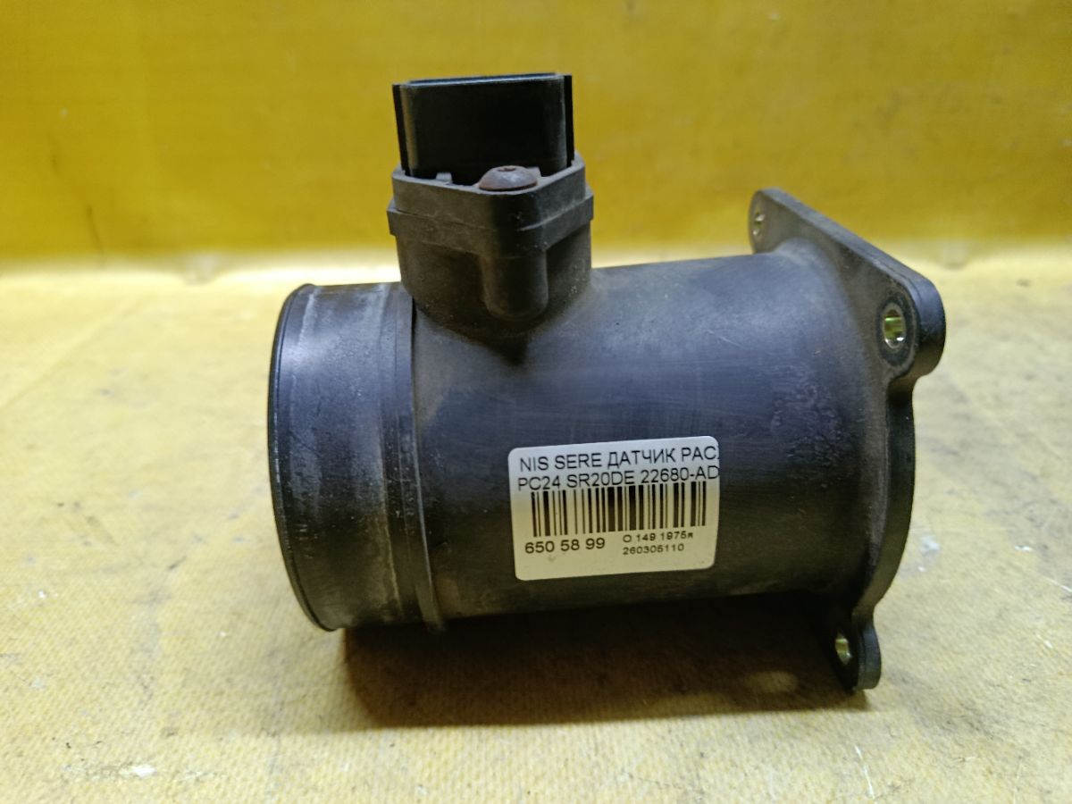 Датчик расхода воздуха 22680-AD201, 22680AD200, 22680AD20A на Nissan Serena PC24 SR20DE Фото 1