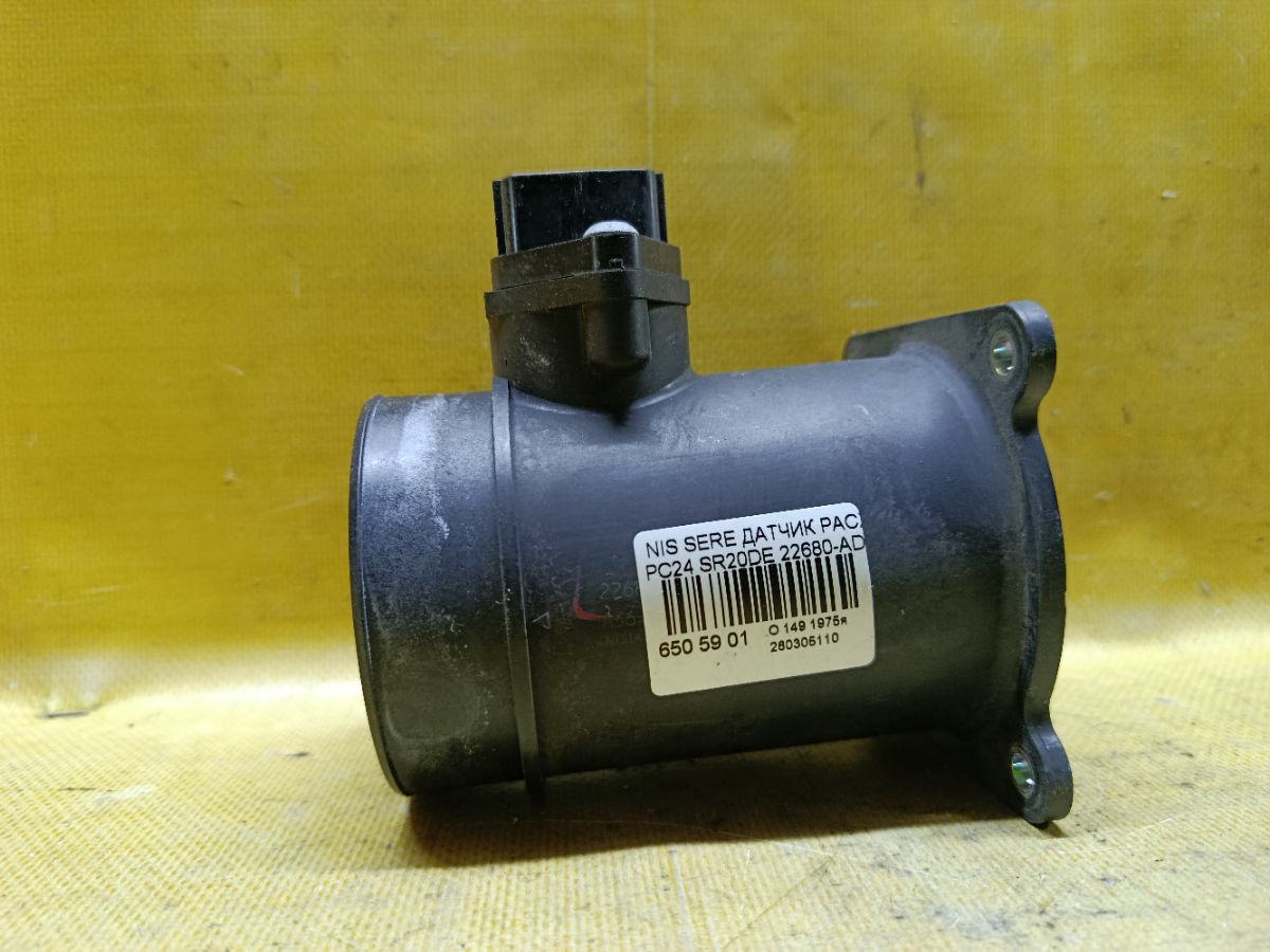 Датчик расхода воздуха 22680-AD201, 22680AD200, 22680AD20A на Nissan Serena PC24 SR20DE Фото 1