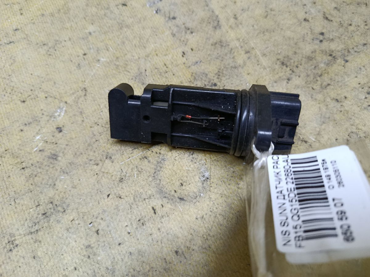 Датчик расхода воздуха 22680-AU300, 0280218117 на Nissan Sunny FB15 QG15DE Фото 2