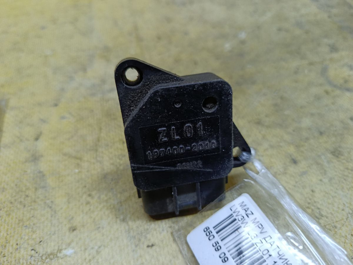 Датчик расхода воздуха 197400-2010, 197408-0030, 197408-0040, 30713512, 7.28342.15.0, 8658471, 9202199, DMA-0113, L321-13-215, WLS1-13-215, ZL01-13-215, ZLY1-13-215 на Mazda Mpv LW3W L3 Фото 2