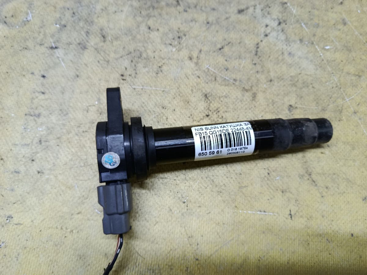 Катушка зажигания 22448-4M500, 22448 4M50A, IC-DL024, LC-016-2115 на Nissan Sunny FB15 QG15DE Фото 1