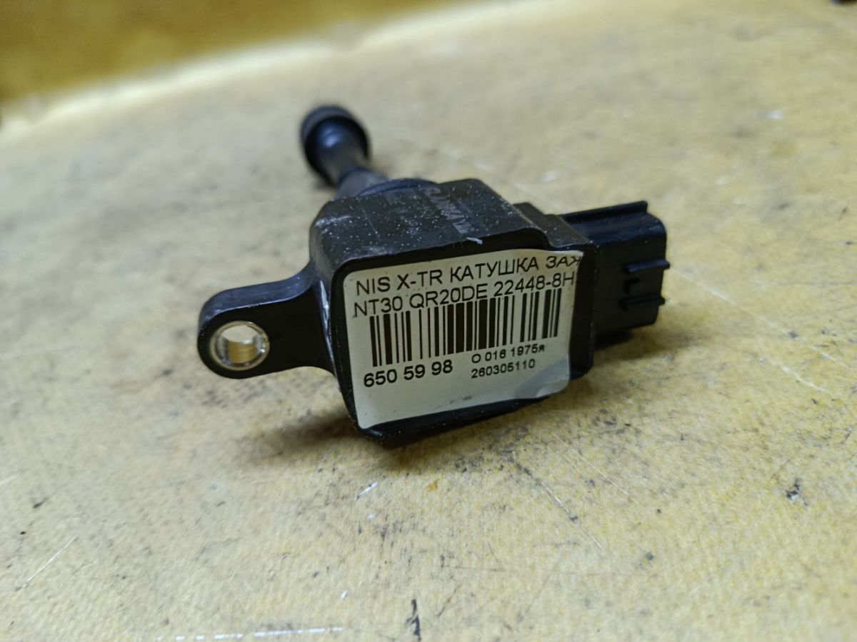 Катушка зажигания 22448-8H315, 22448 8H300, 22448 8H310, 22448 8H314, IC-DL009, LC-016-7372 на Nissan X-Trail NT30 QR20DE Фото 1