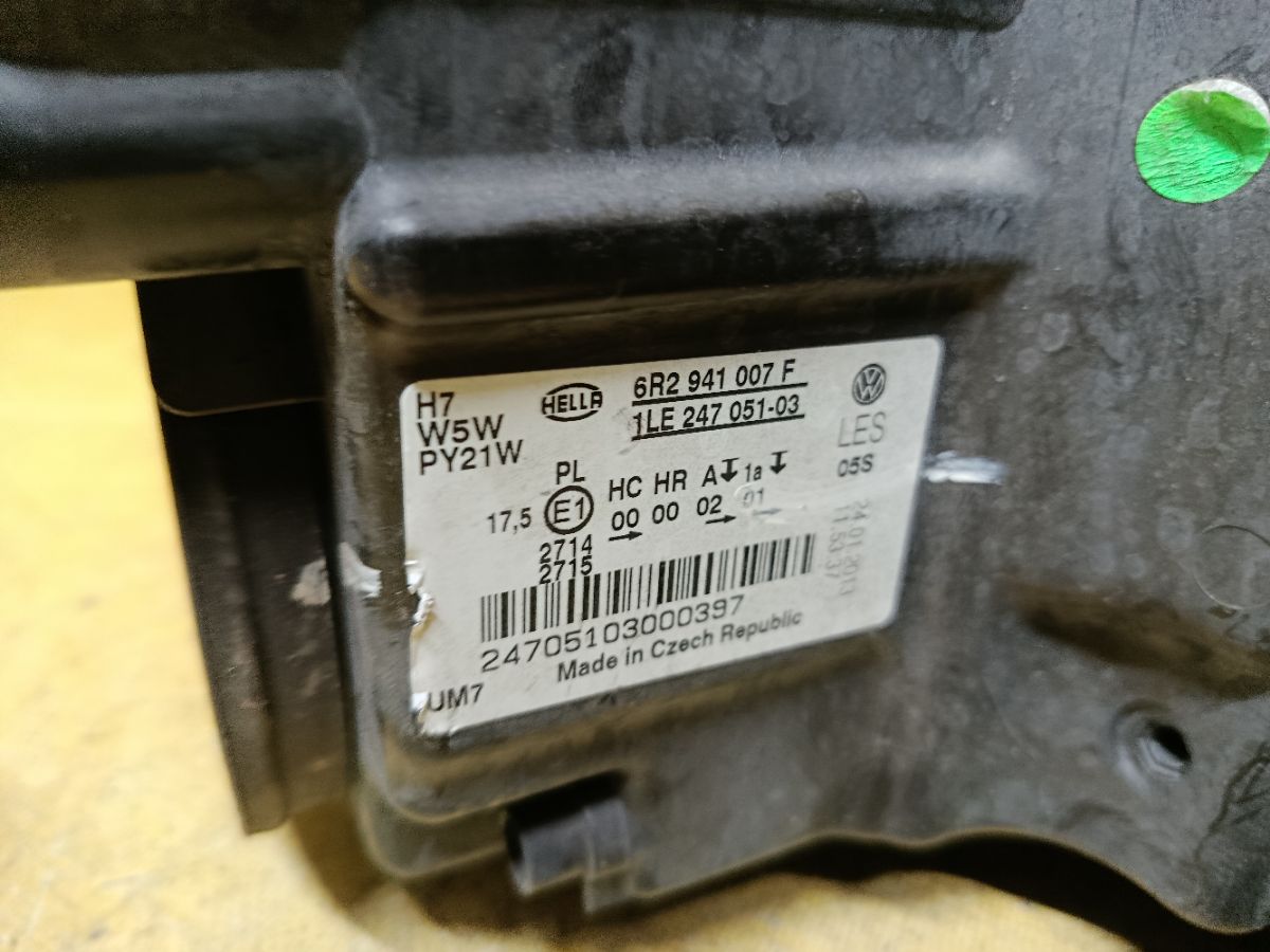 Фара 6R2941007F на Volkswagen Polo 6R Фото 3