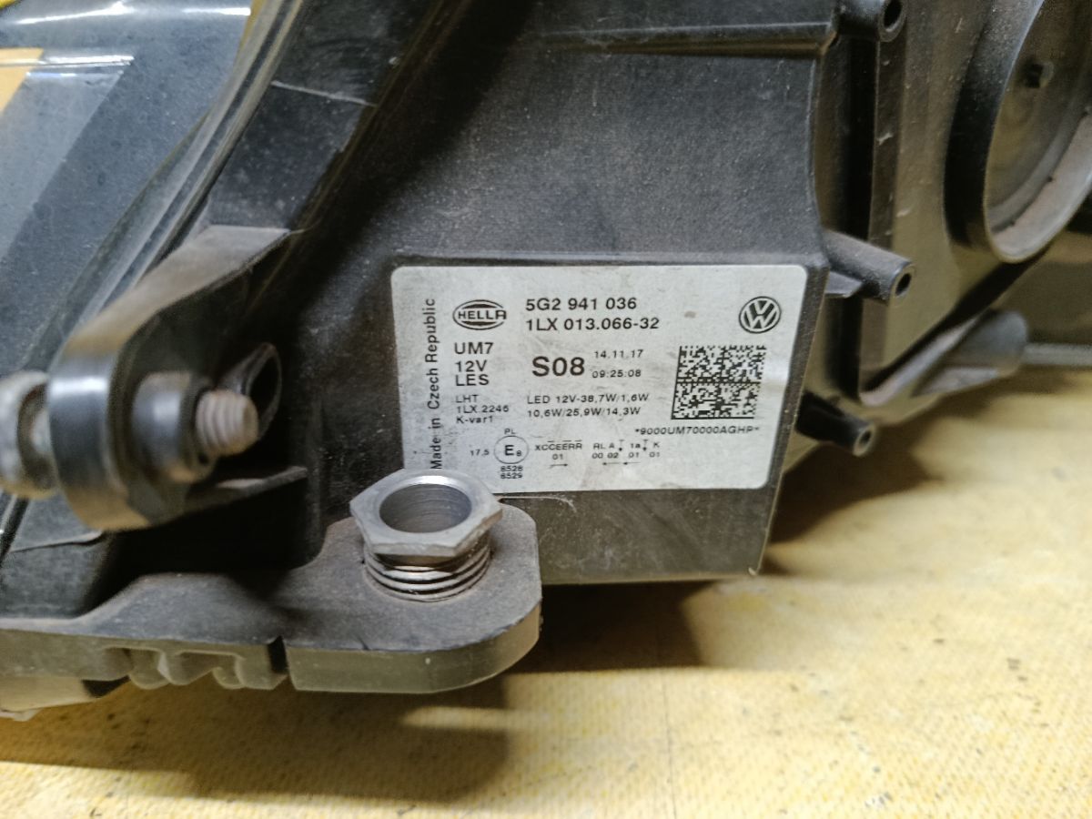 Фара 5G2941036 на Volkswagen Golf Vii 5G Фото 4