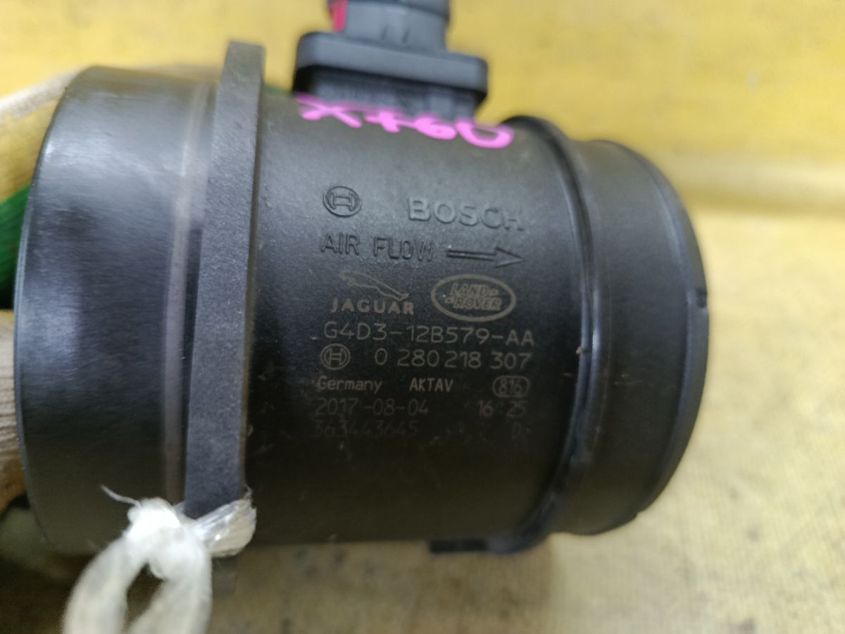 Датчик расхода воздуха G4D3-12B579-AA, 0280218307 на Jaguar Xe X760 Фото 2