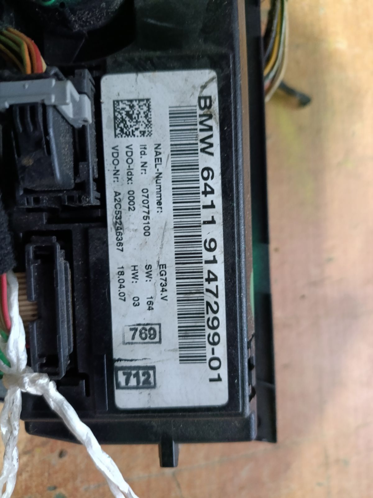 Блок управления климатконтроля на Bmw 3-Series E90-VH16 Фото 6