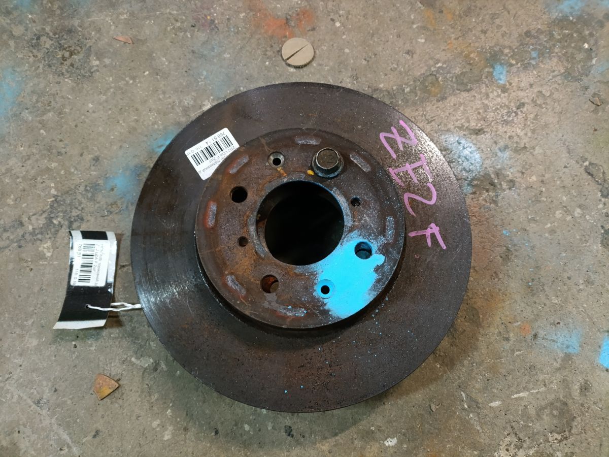 Тормозной диск 45251-S5H-T10, 45251-SCC-000, 45251-SCC-900, 45251-SK7-000, 45251-SK7-A00, 45251-SK7-A10, 45251-SK7-J00, 45251-ST3-E10, 45251-SZY-000, 45251S5DA10, 45251S6DE10, 45251SR0A00, 45251SR0A10, 45251TF3E00, 45251TF3E01, 45251TG5H00, 92060903, RN1089, UQ-116-1010, UQ-116F-1010 на Honda Insight ZE2 LDA Фото 6