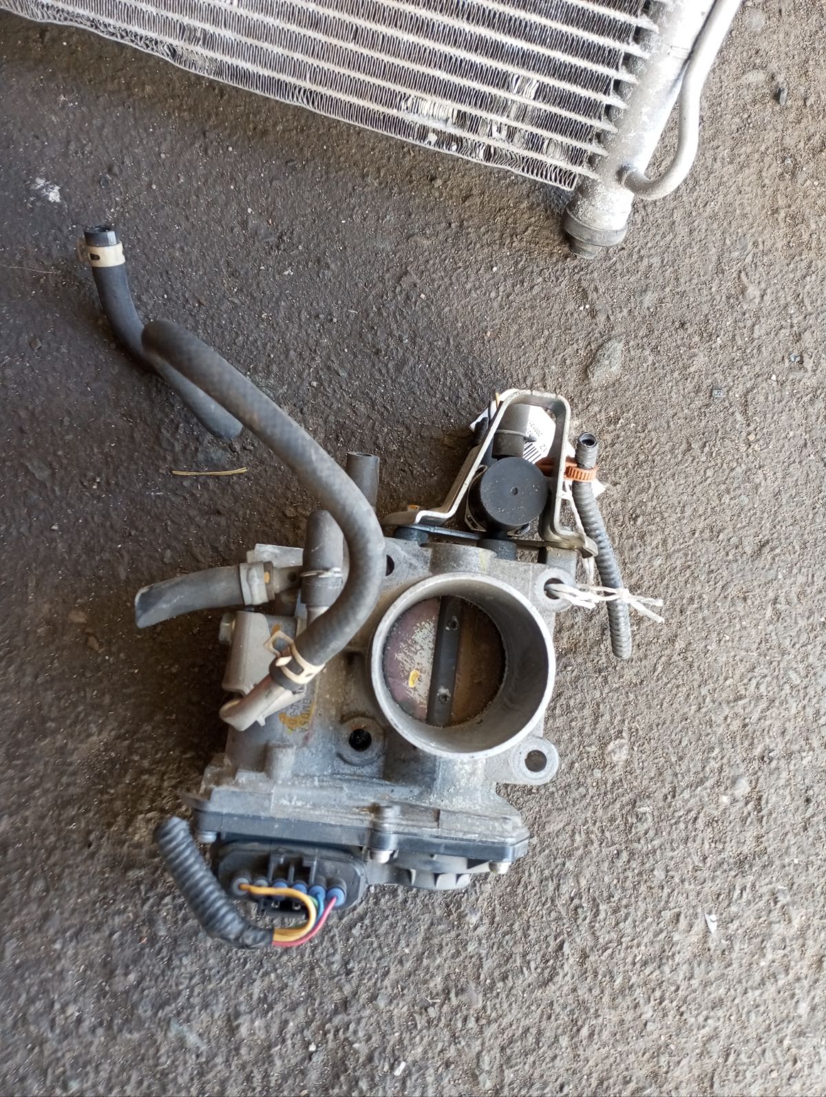 Дроссельная заслонка на Honda Fit GE6 L15A Фото 3