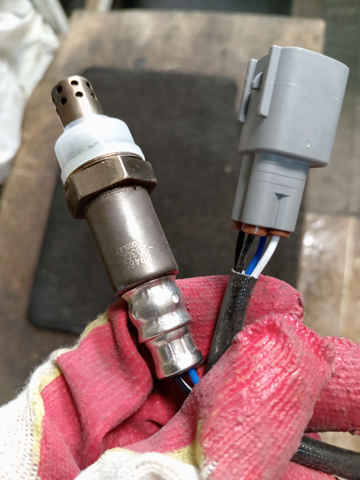 Лямбда-зонд 89465-20300, LC-743-1458 на Toyota Carina E AT190L 4A-FE Фото 5