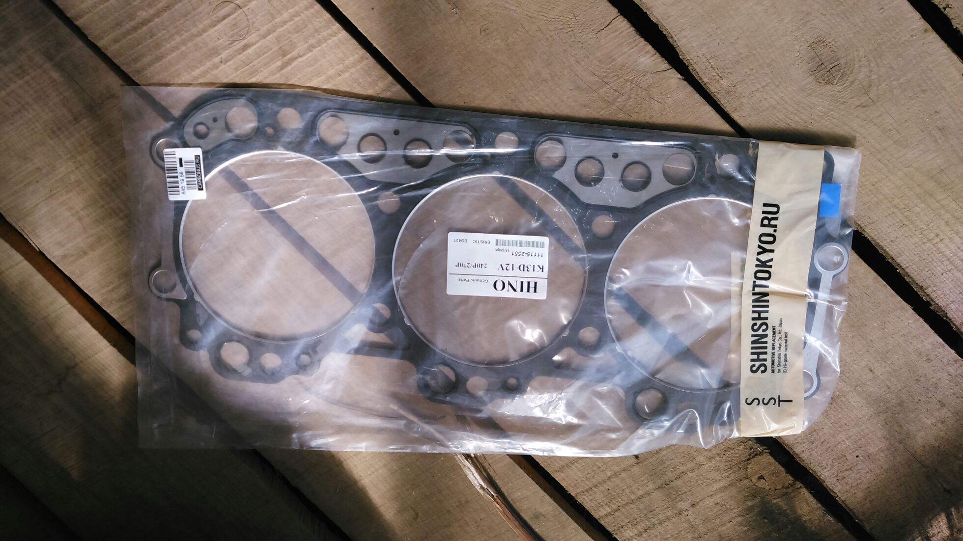 Прокладка под головку ДВС SST 11115-2220A на Hino Profia K13D Фото 2