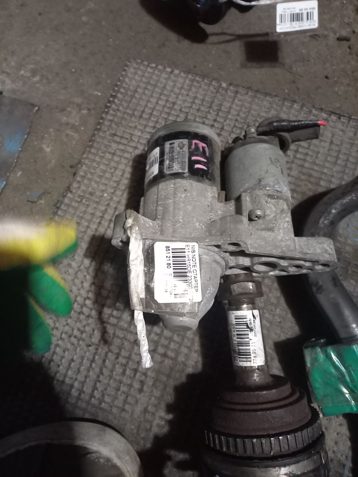 Стартер 23300-BC20B на Nissan Note E11 HR15DE Фото 7