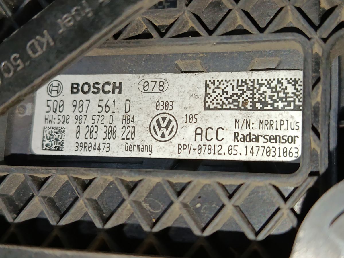 Радар-детектор Volkswagen Polo 6R 5Q0907561D Фото 5