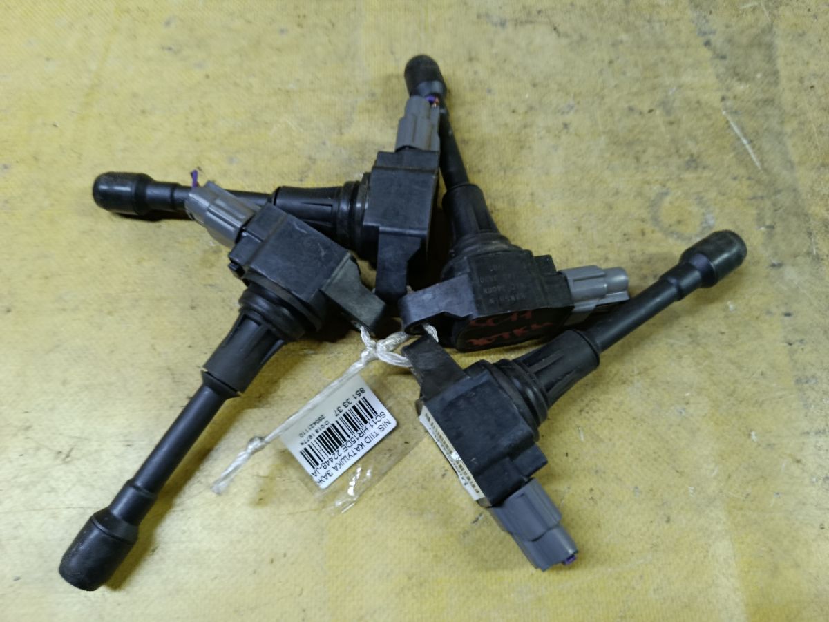 Катушка зажигания 22448-JA00C, 22448 ED000, LC-016-7208 на Nissan Tiida Latio SC11 HR15DE Фото 2