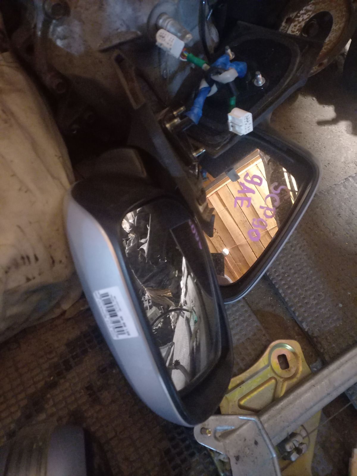 Зеркало двери боковой на Toyota Vitz SCP90 Фото 9