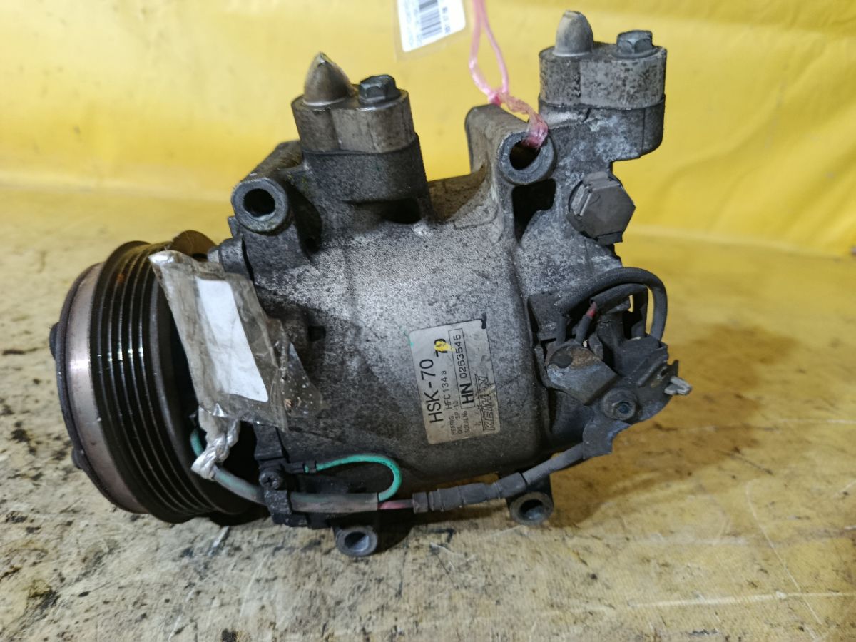Компрессор кондиционера на Honda Fit GE6 L13A Фото 3
