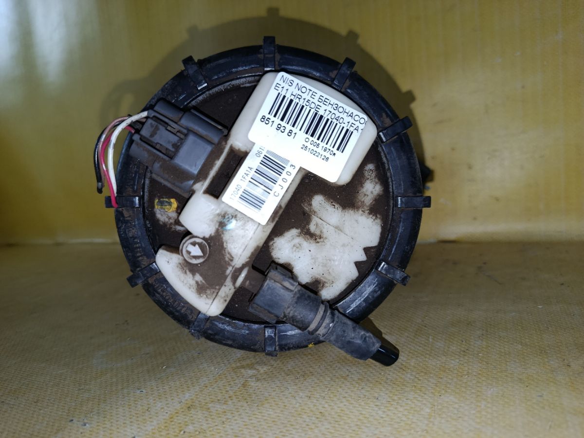 Бензонасос 17040-1FA1A на Nissan Note E11 HR15DE Фото 5