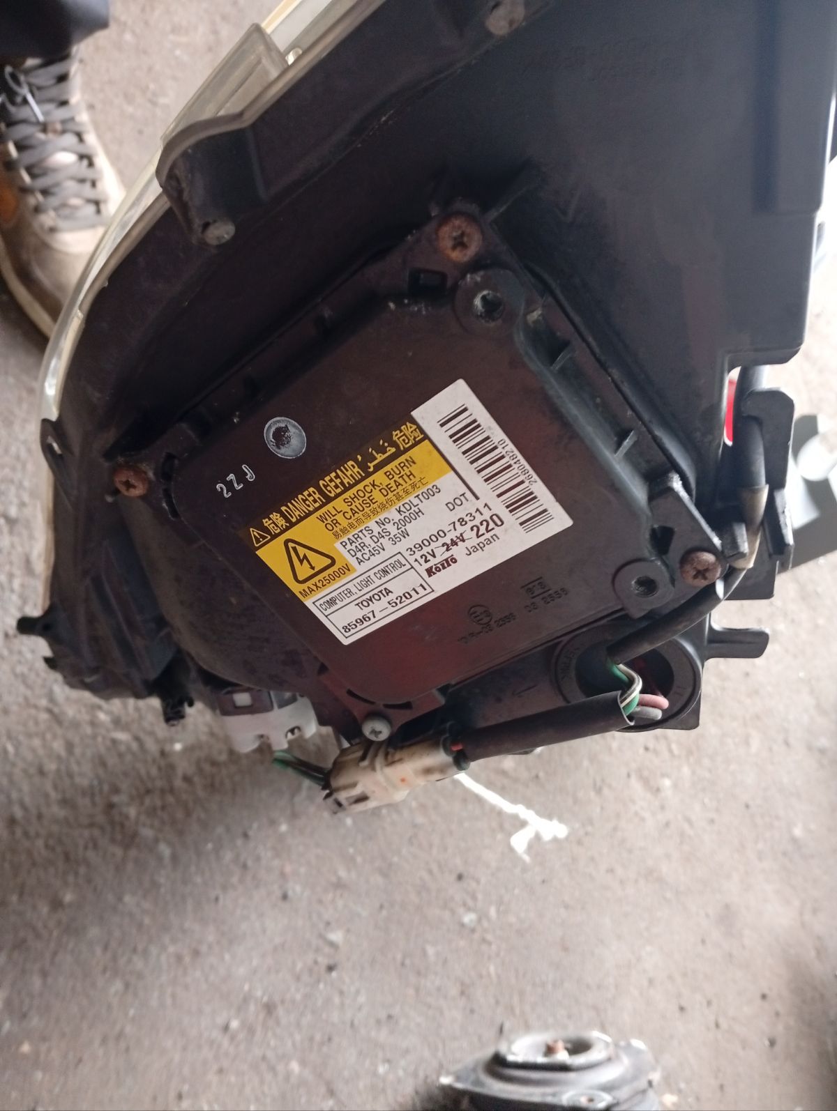 Фара 44-69 44-69, на Toyota Isis ANM10W Фото 14