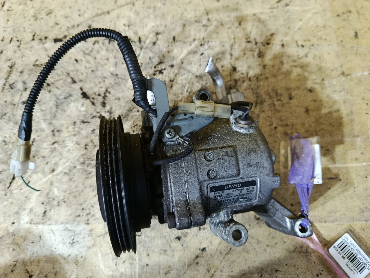 Компрессор кондиционера 447280-3213 на Daihatsu Tanto LA600S KF-VE Фото 2