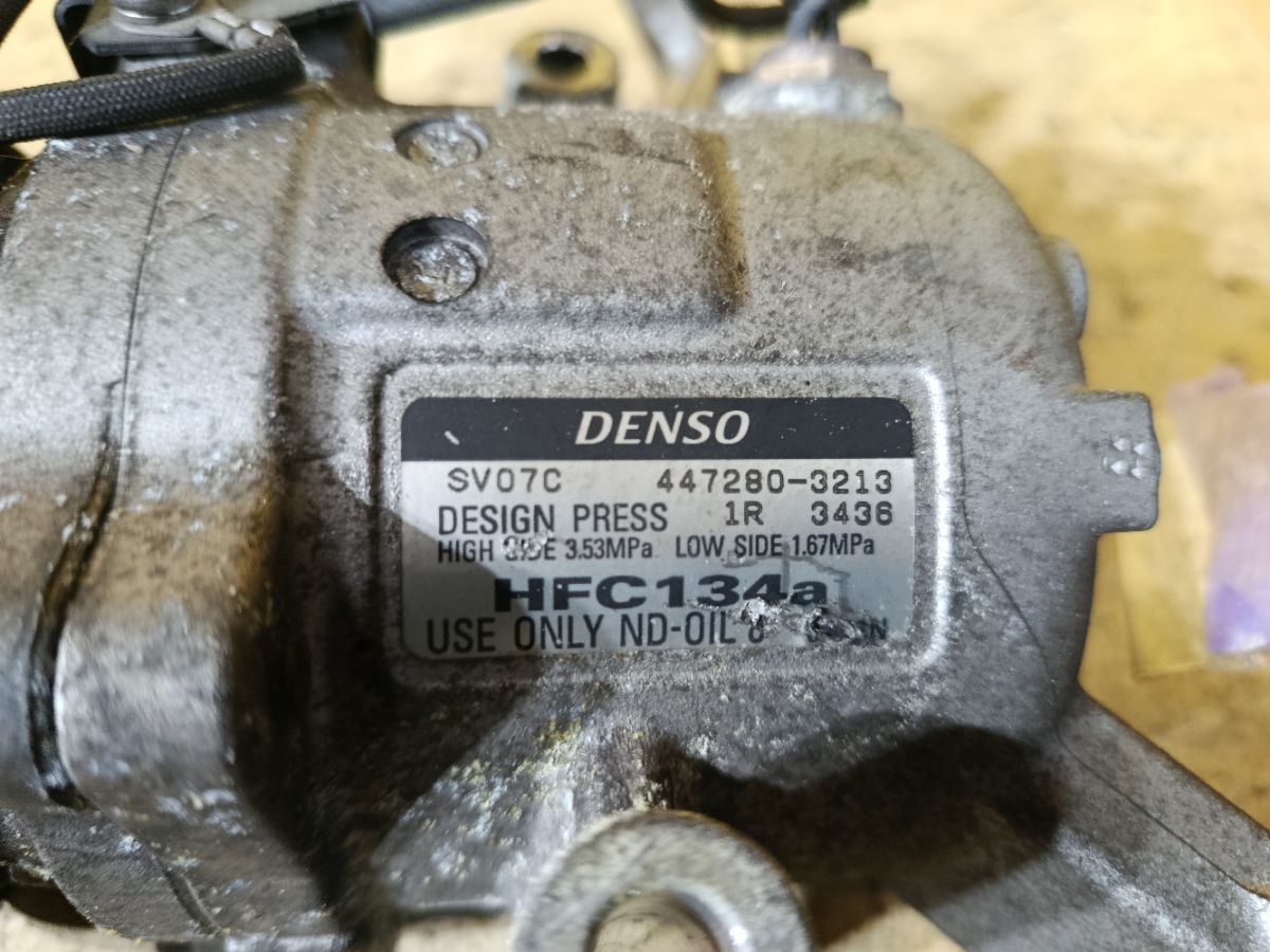 Компрессор кондиционера 447280-3213 на Daihatsu Tanto LA600S KF-VE Фото 3