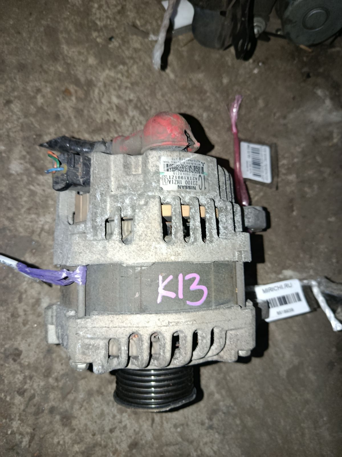 Генератор 23100-1HZ1A на Nissan March K13 HR12DE Фото 9