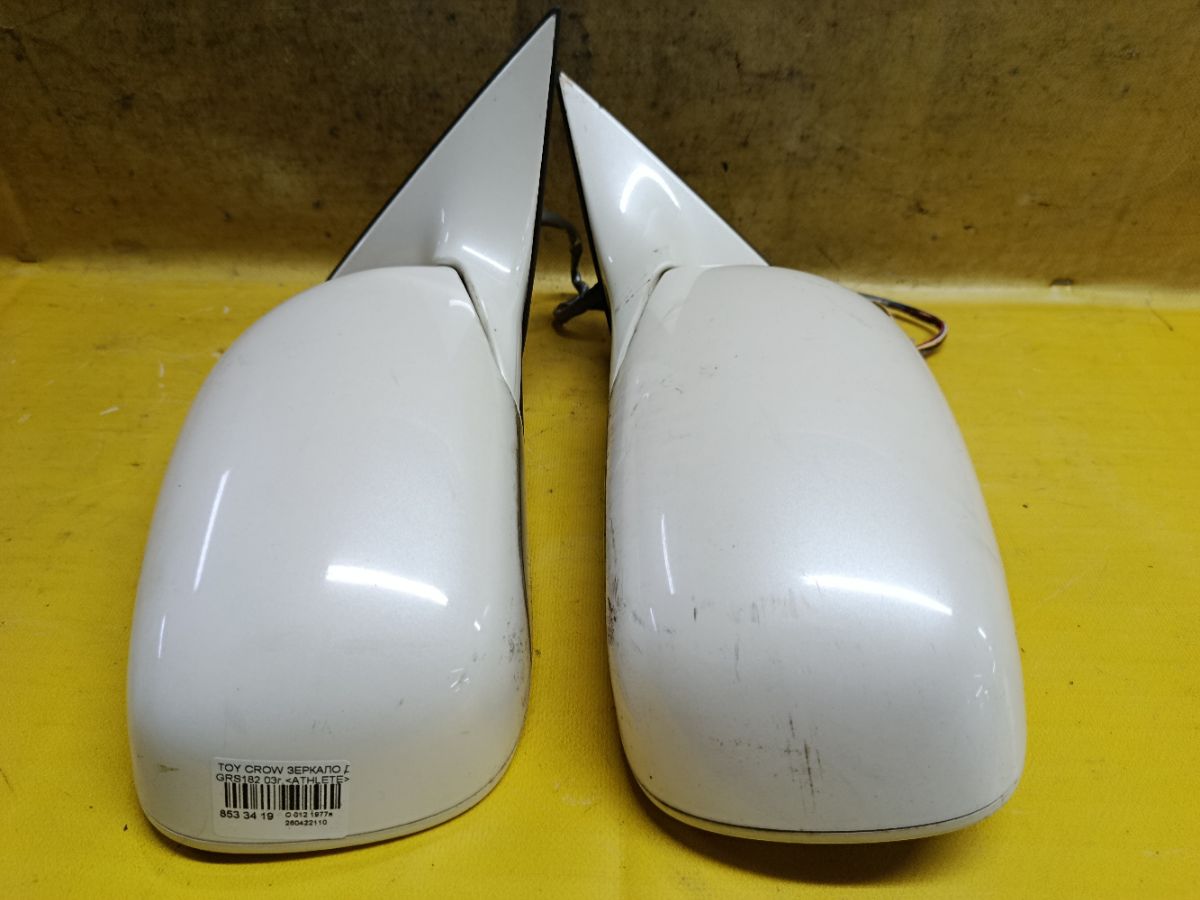 Зеркало двери боковой на Toyota Crown GRS182 Фото 3