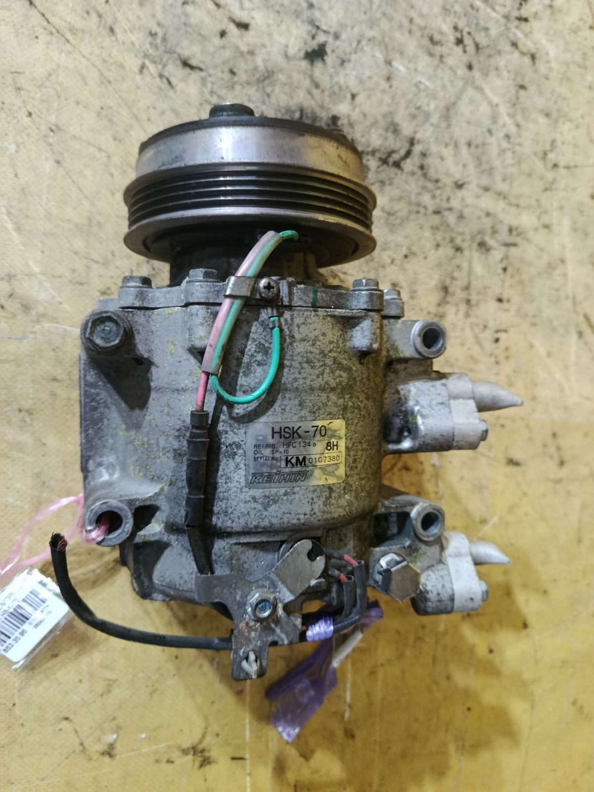 Компрессор кондиционера на Honda Fit Shuttle Hybrid GP2 LDA Фото 1