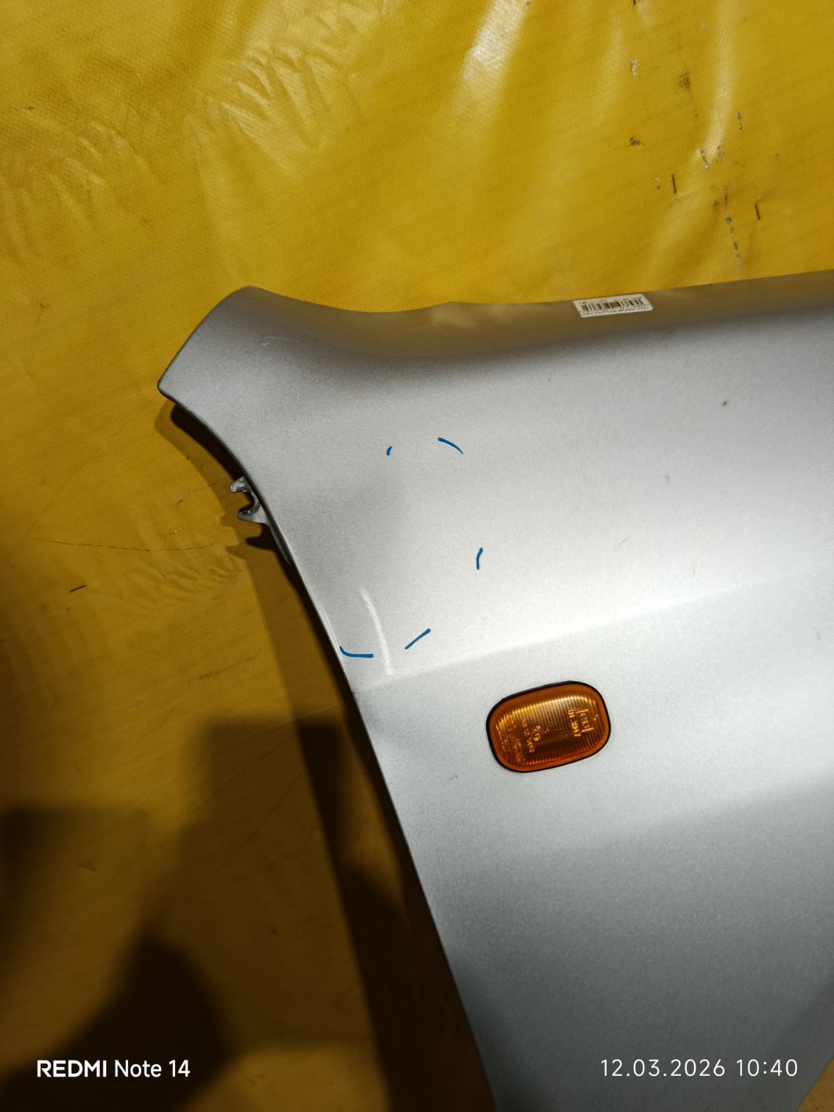 Крыло переднее 53811-52110, TY10180ARJ на Toyota Probox NCP51V Фото 3