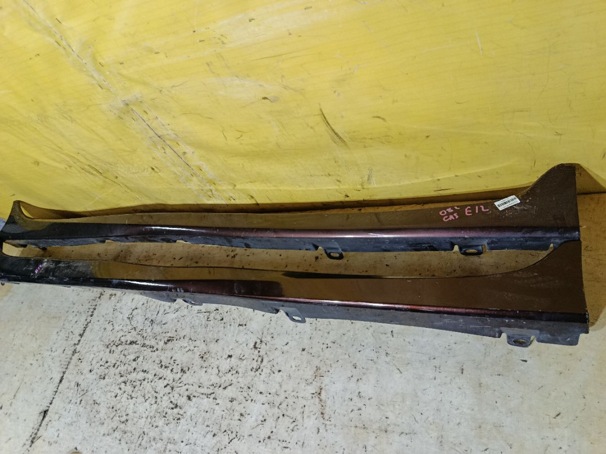 Порог кузова пластиковый ( обвес ) на Nissan Note E12 Фото 1