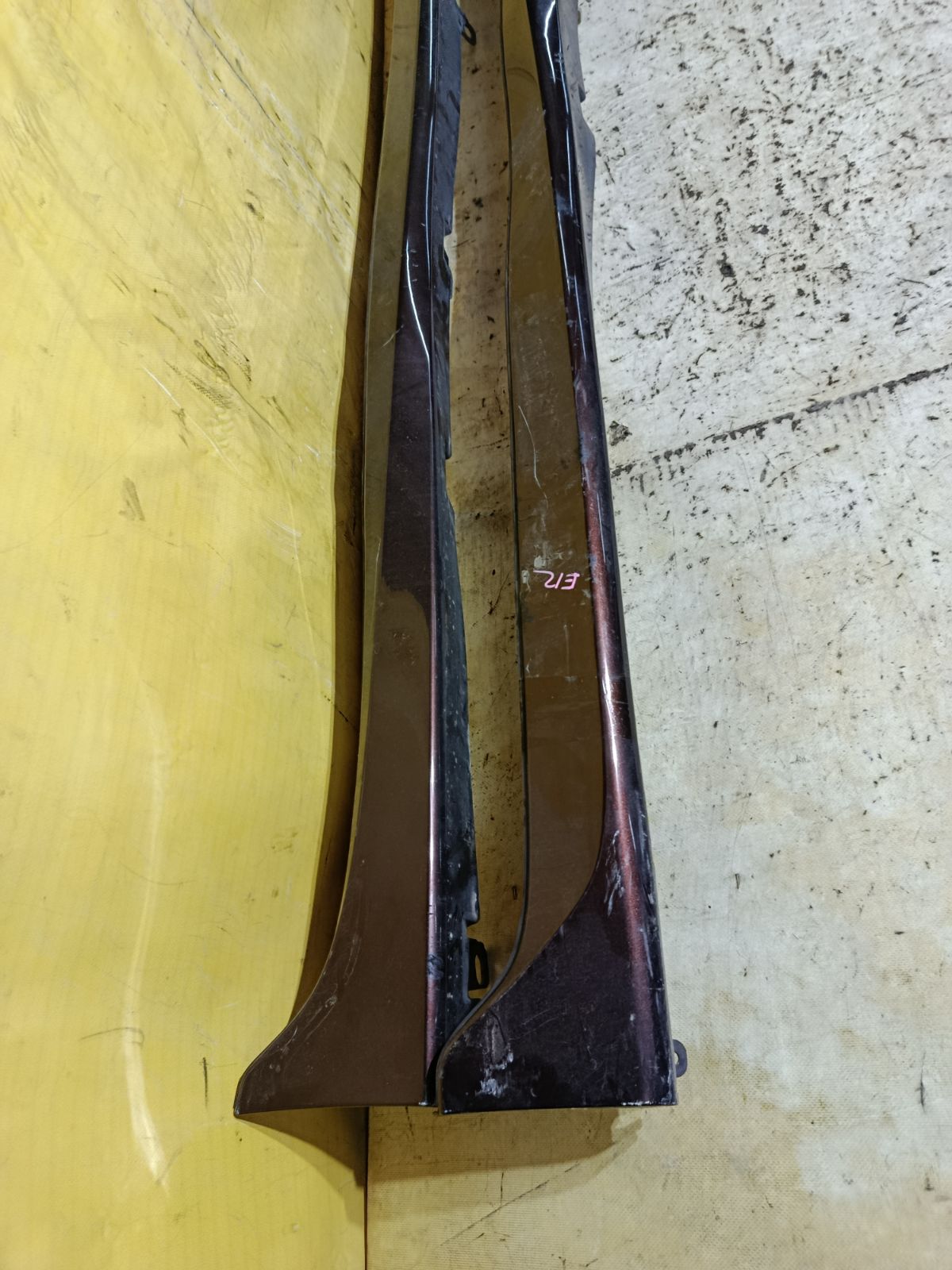 Порог кузова пластиковый ( обвес ) на Nissan Note E12 Фото 2