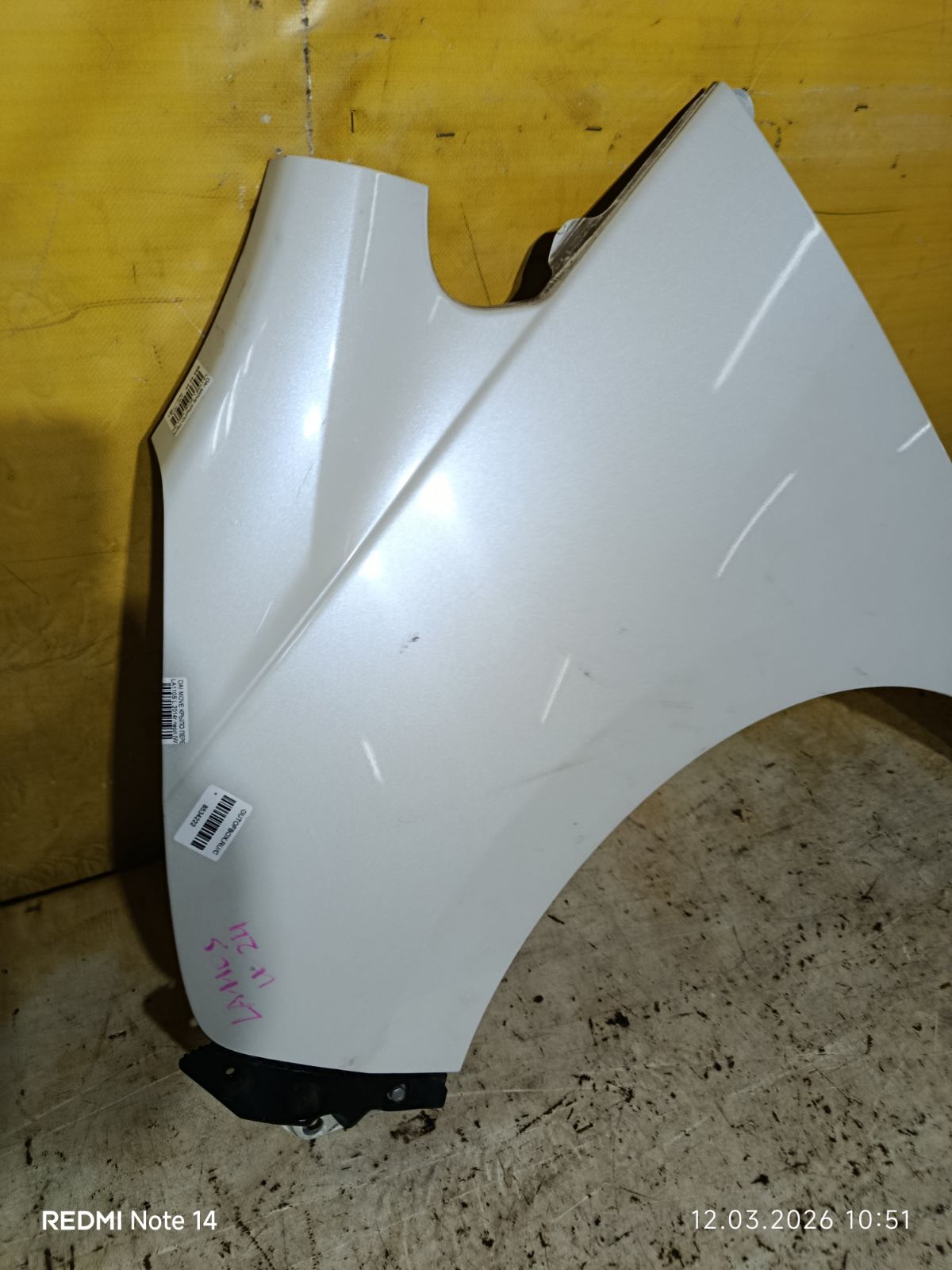 Крыло переднее на Daihatsu Move LA110S Фото 3