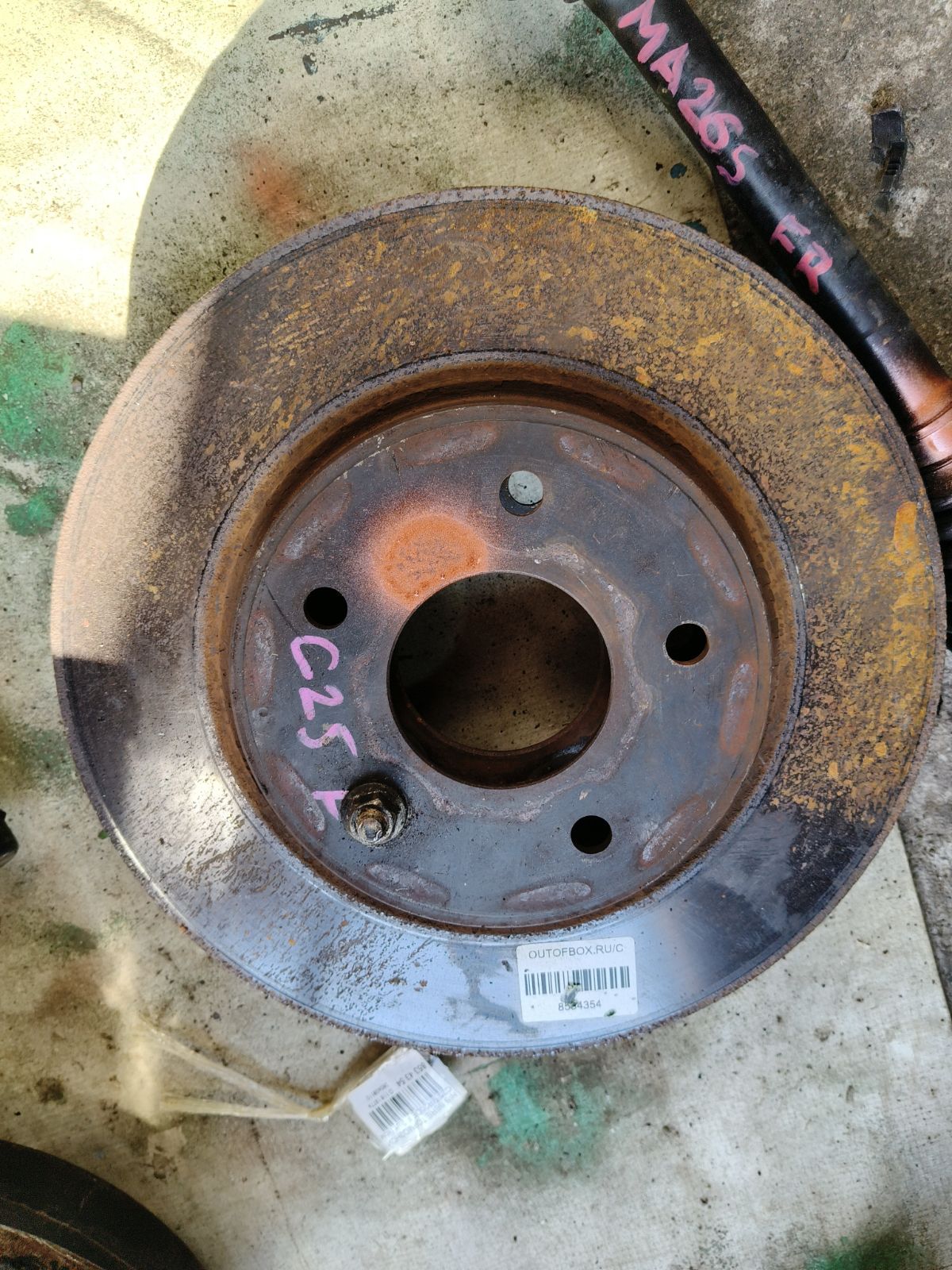 Тормозной диск 40206-CY00A на Nissan Serena C25 MR20DE Фото 6